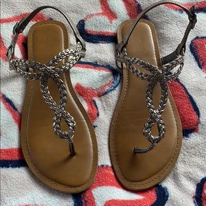 Braided sandals